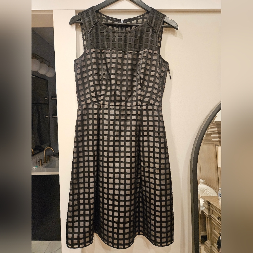 Calvin Klein sz 6 Womens A-line Blk Dress